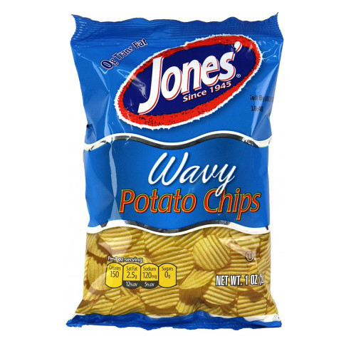 Jones Potato Chips
 1 oz Single Serve 60 Bags – Jones Potato Chip pany