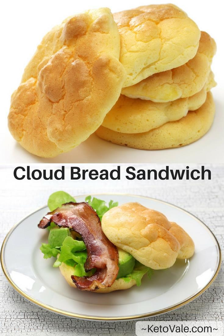 Keto Cloud Bread Recipe
 Low Carb Cloud Bread Sandwich Recipe