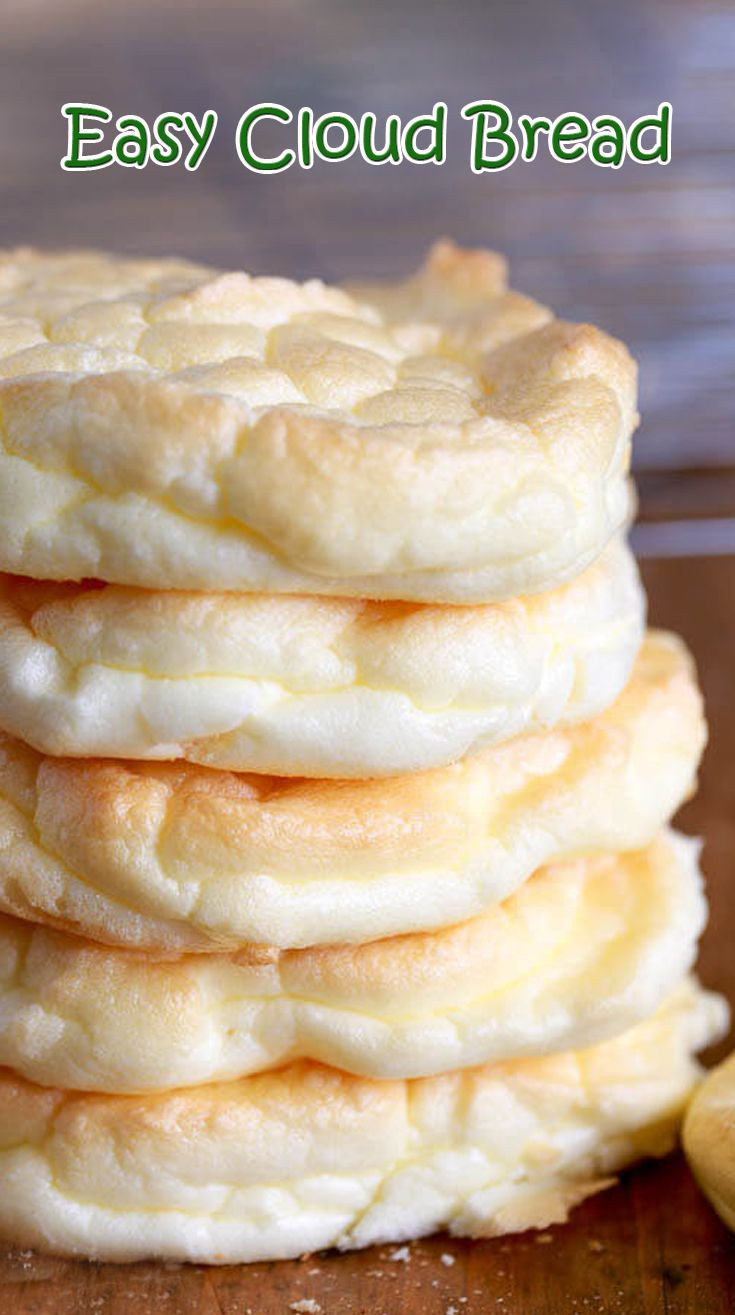 Keto Cloud Bread Recipe
 cloud bread with sour cream