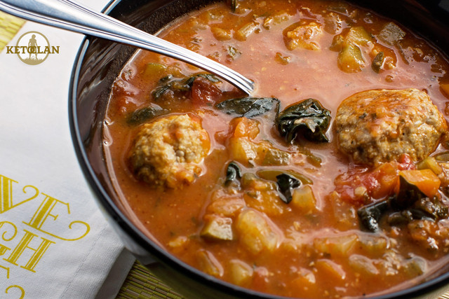 Keto Turkey Soup
 The Keto Clan’s Turkey Meatball Soup