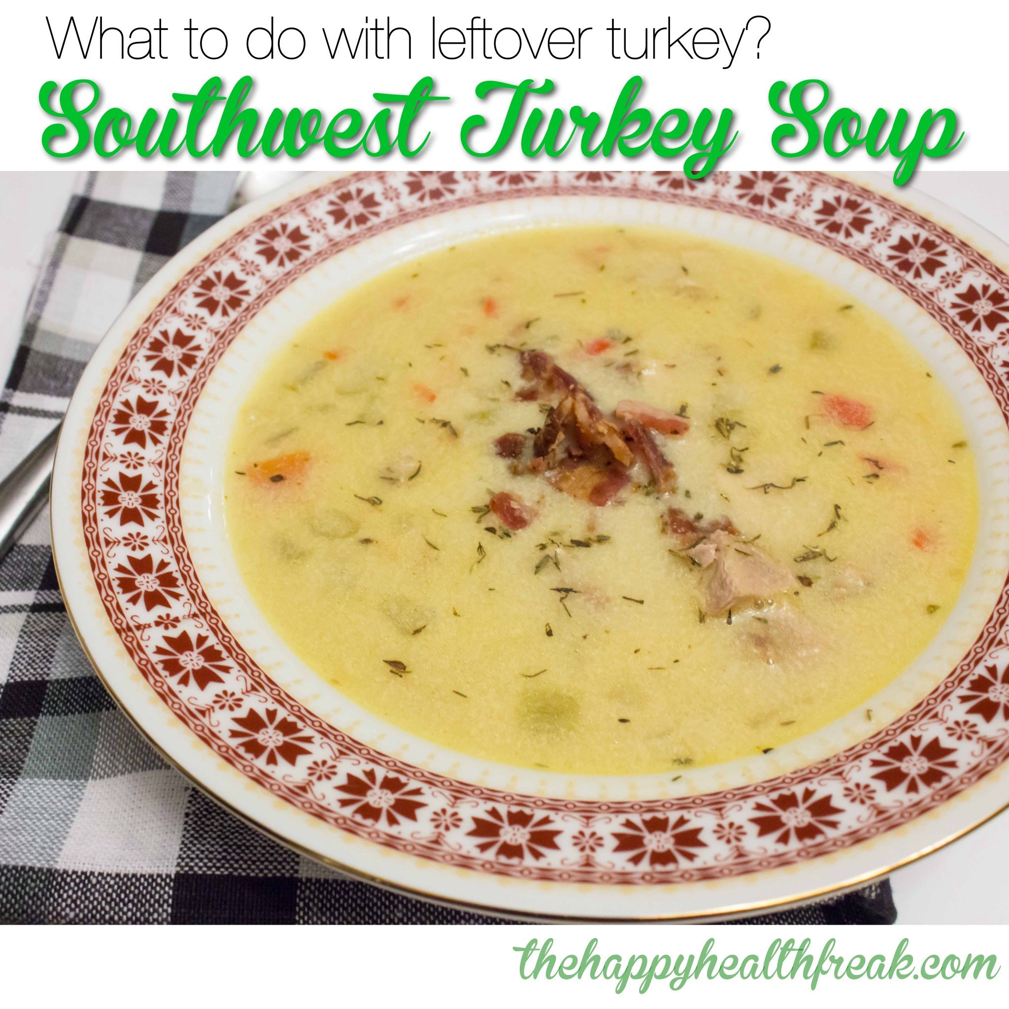 Keto Turkey Soup
 Spice up that boring leftover turkey soup The Happy