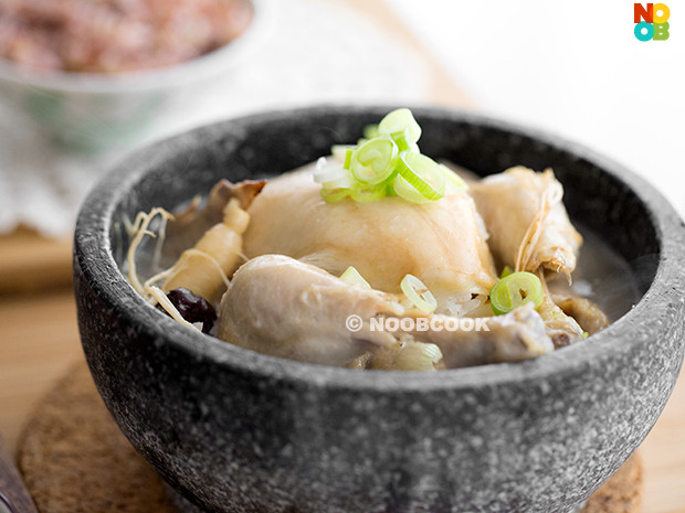 Korean Chicken Soup
 Korean Ginseng Chicken Soup Samgyetang Recipe