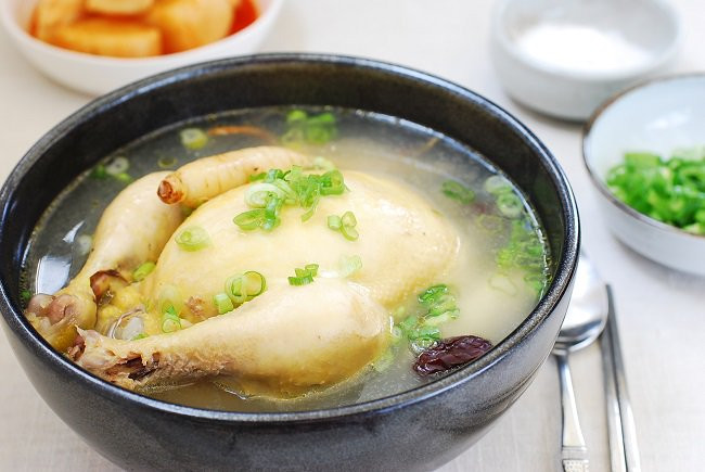 Korean Chicken Soup
 Samgyetang Ginseng Chicken Soup Korean Bapsang