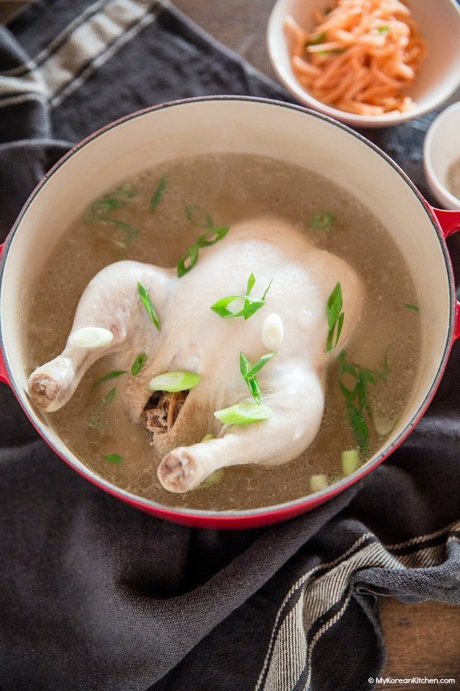 Korean Chicken Soup
 Samgyetang Korean Ginseng Chicken Soup My Korean Kitchen