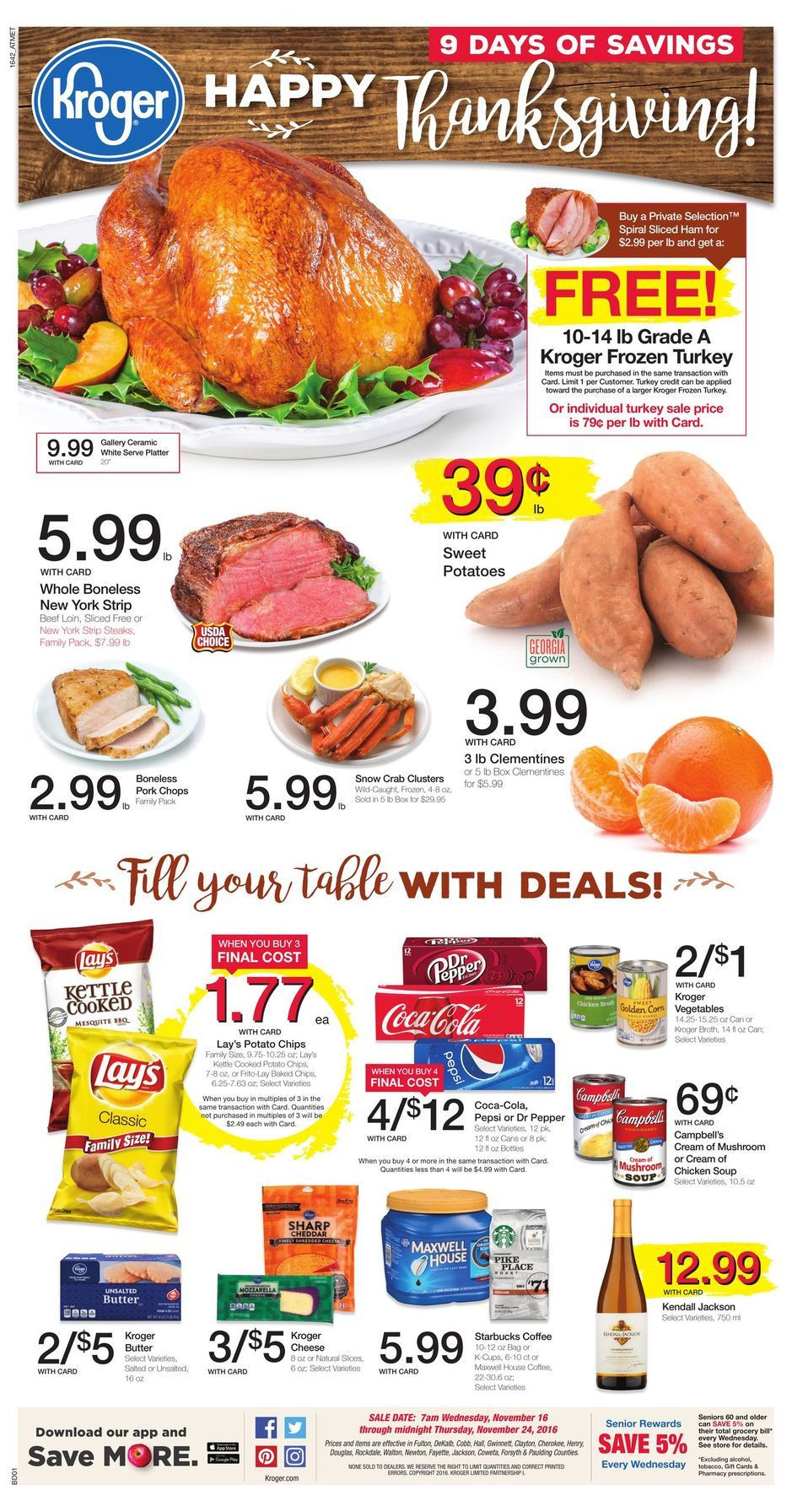 Kroger Thanksgiving Dinner
 Kroger Weekly Ad Thanksgiving Turkey Sales