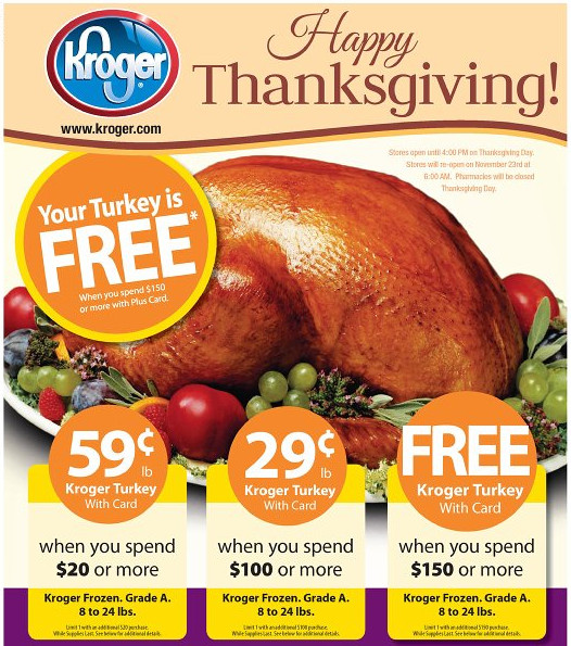 Kroger Thanksgiving Dinner
 Build A Menu Blog Blog Archive Get a Free Turkey at