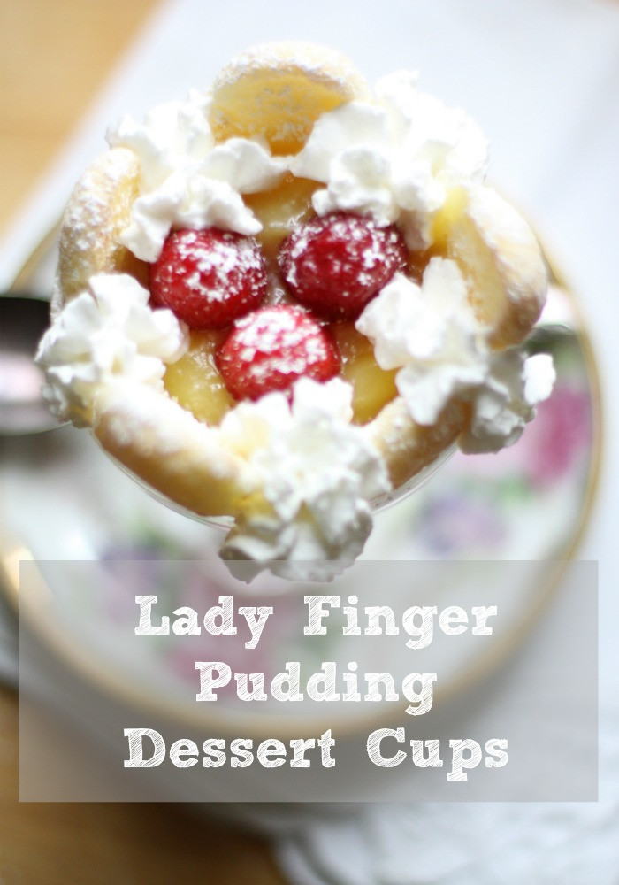 Lady Finger Desserts
 Lady Finger Pudding Dessert Cups