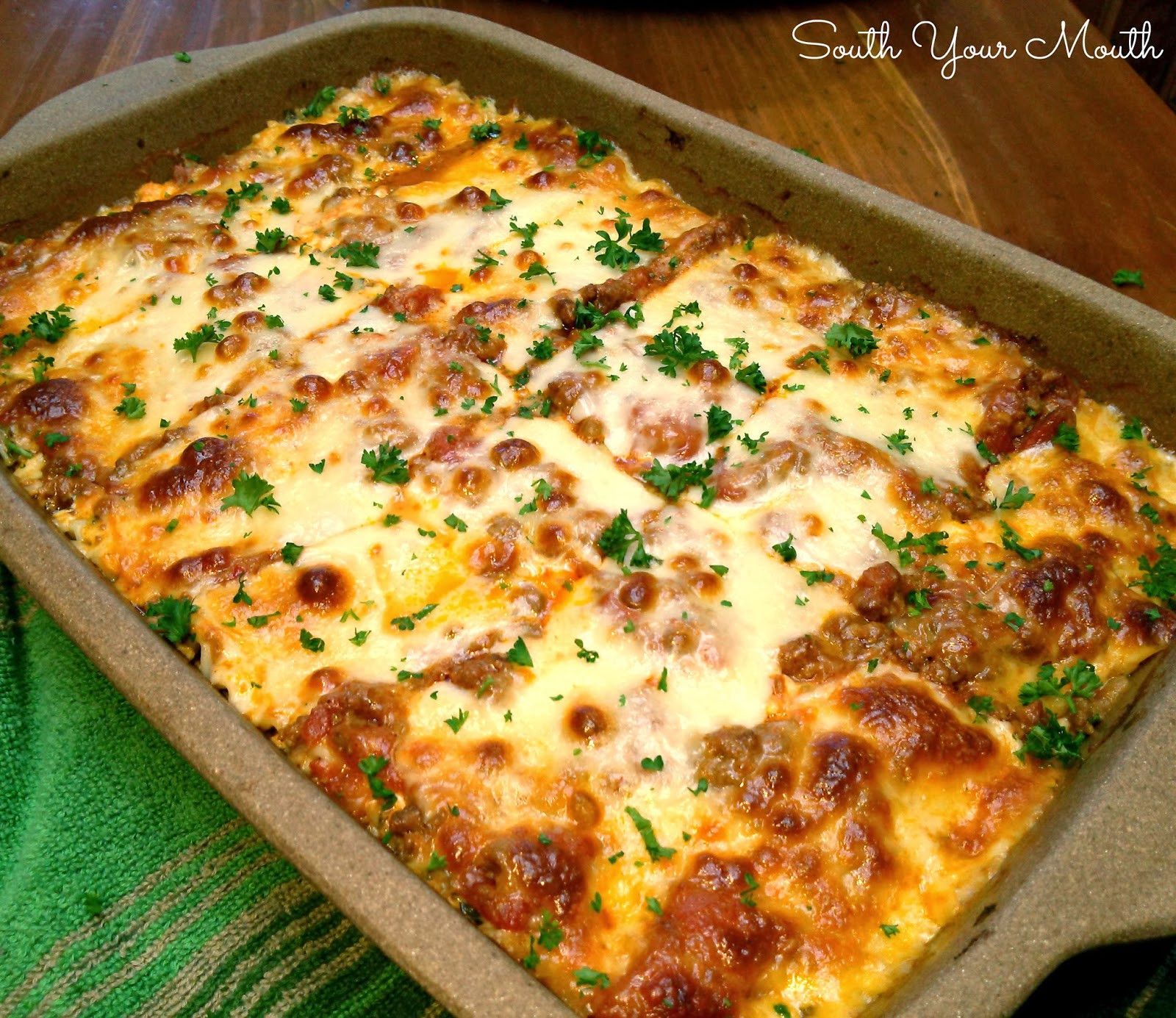 Lasagna Sauce Recipe
 South Your Mouth Classic Lasagna