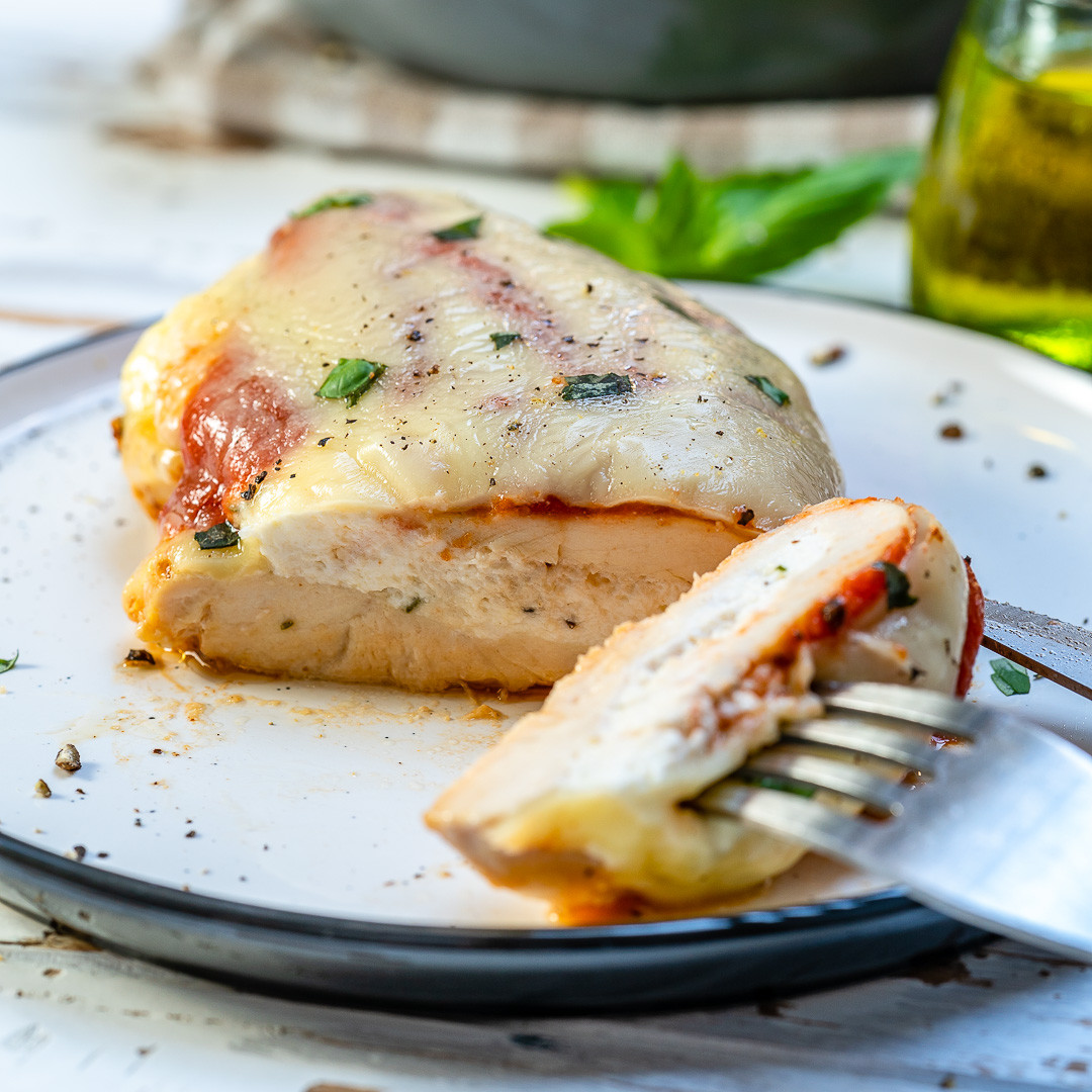 Lasagna Stuffed Chicken
 Carb Free Lasagna Stuffed Chicken Breasts for Clean Eating