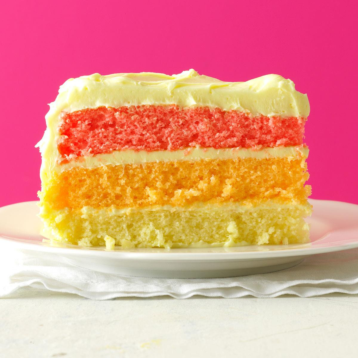 Layer Cake Recipe
 Rainbow Layer Cake Recipe