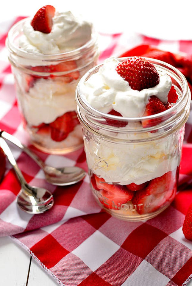 Layered Strawberry Angel Food Cake Dessert
 angel food cake cool whip recipe