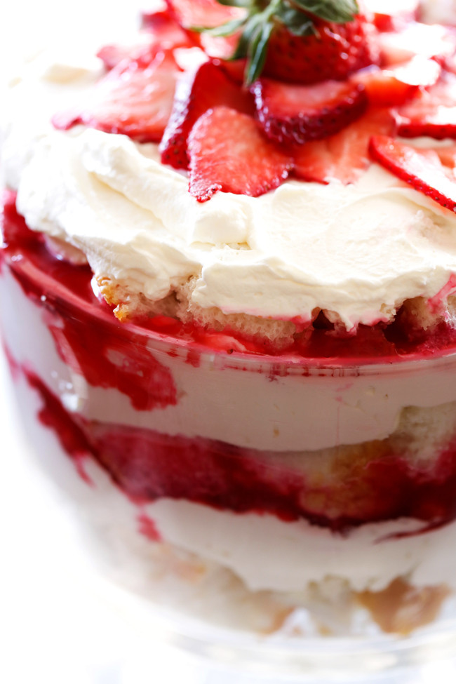 Layered Strawberry Angel Food Cake Dessert
 Strawberry Shortcake Trifle Chef in Training