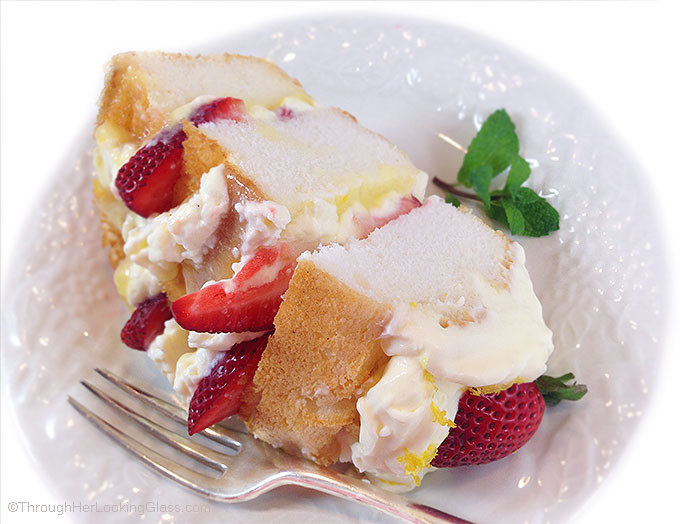 Layered Strawberry Angel Food Cake Dessert
 Lemon Cream Strawberry Angel Food Cake TGIF This