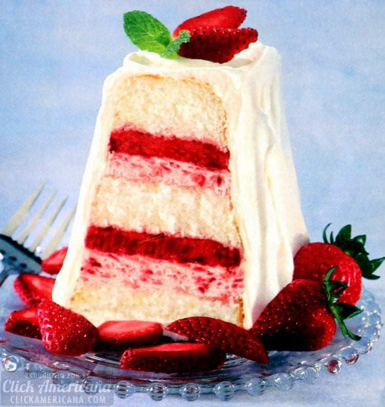 Layered Strawberry Angel Food Cake Dessert
 Two splendid layered strawberry angel food cake recipes