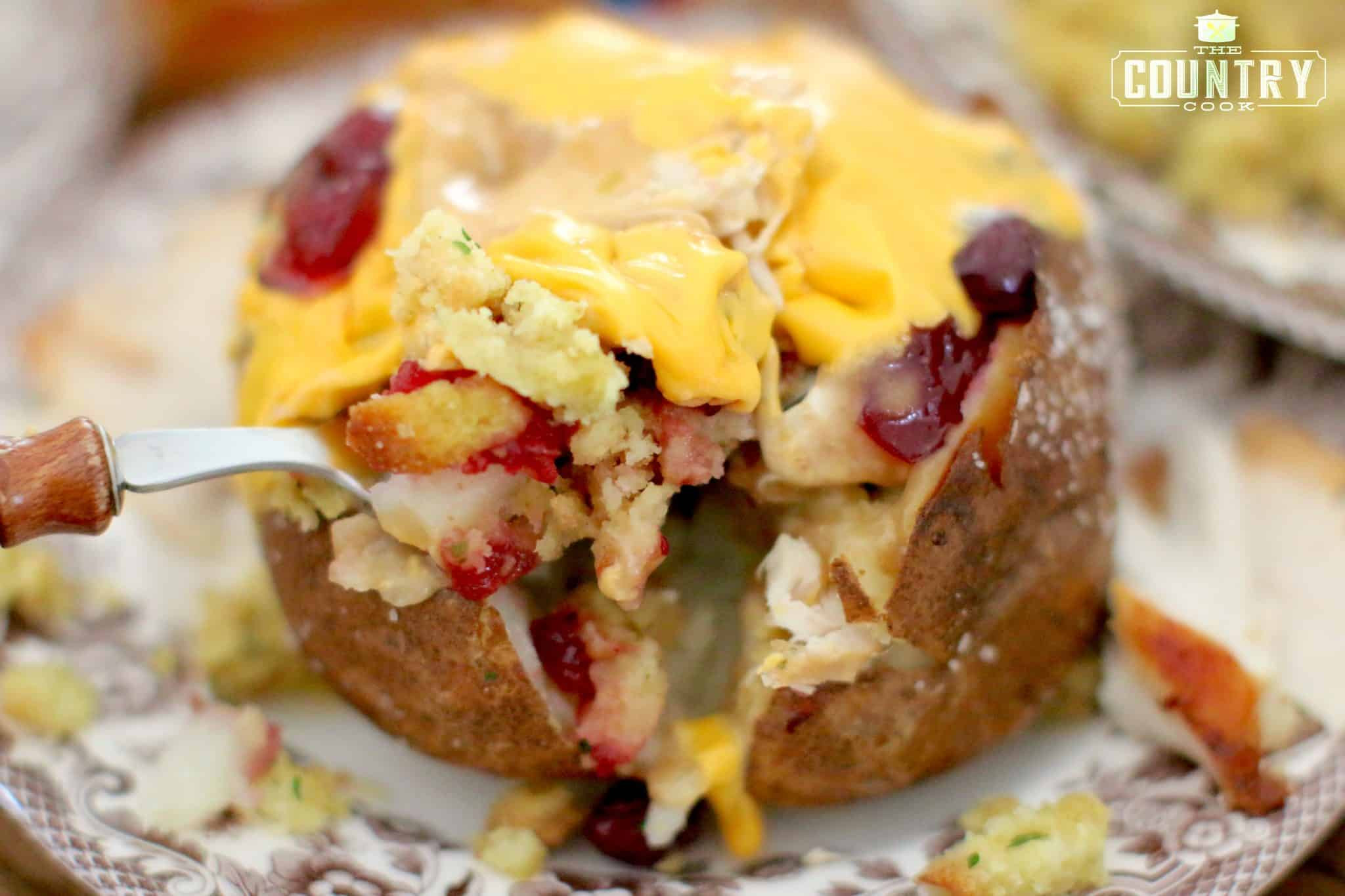 Leftover Baked Potato
 Crock Pot Baked Potatoes with Thanksgiving Leftovers The