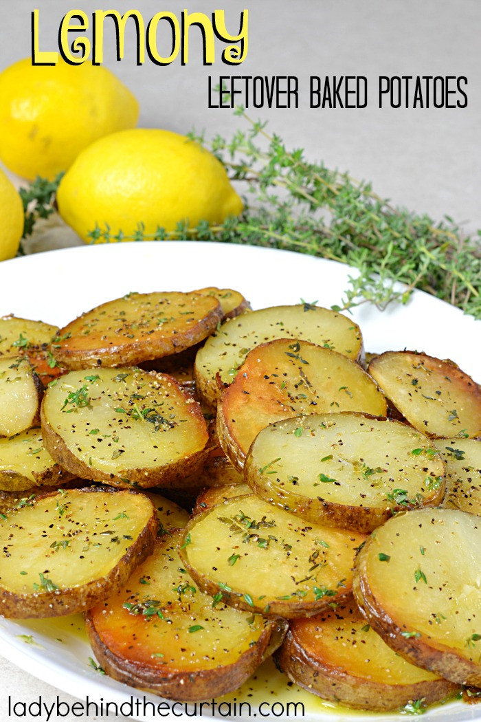 Leftover Baked Potato
 Lemony Leftover Baked Potatoes