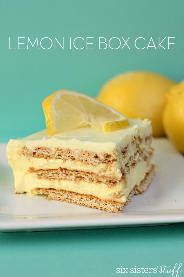 Lemon Icebox Cake
 No Bake Lemon Ice Box Cake – Six Sisters Stuff