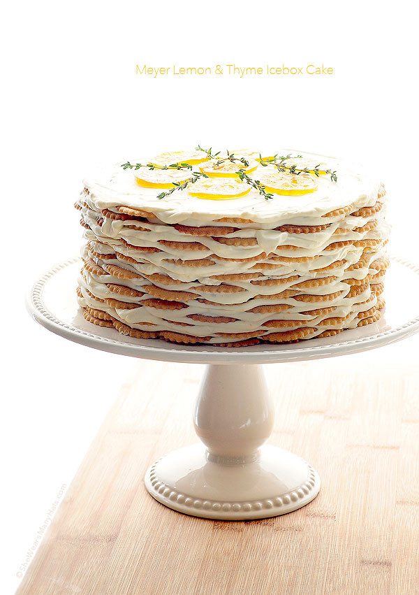 Lemon Icebox Cake
 Meyer Lemon Thyme Icebox Cake Recipe