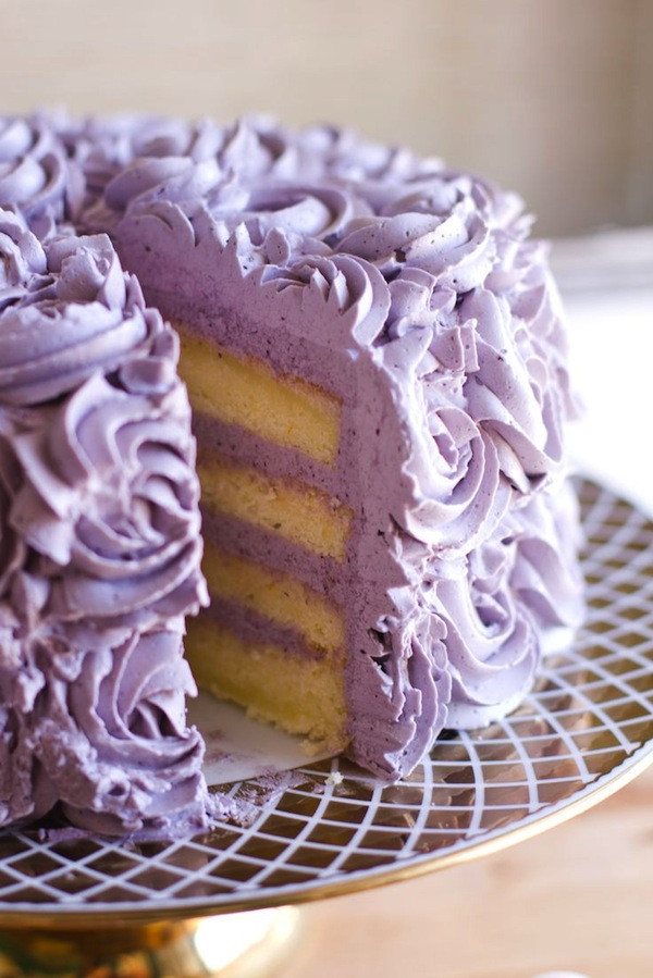 Lemon Lavender Cake
 edible lavender