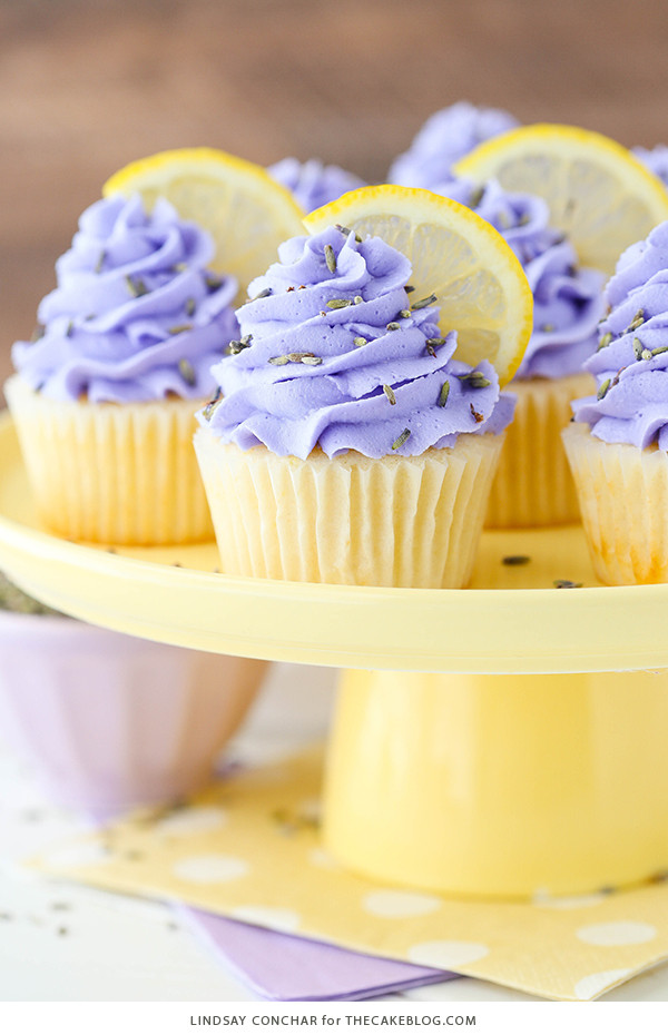 Lemon Lavender Cake
 Lemon Lavender Cupcakes