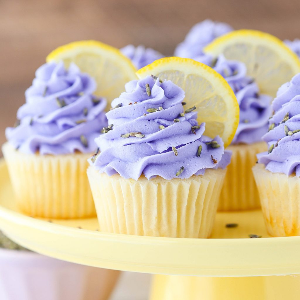 Lemon Lavender Cake
 Lemon Lavender Cupcakes