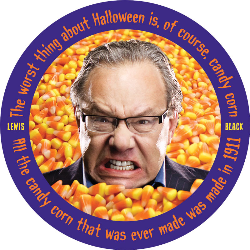 Lewis Black Candy Corn
 SPOOKY SPECIAL Set of 7 Stickers