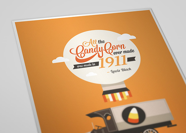 Lewis Black Candy Corn
 All candy corn ever made was made in 1911 on Behance