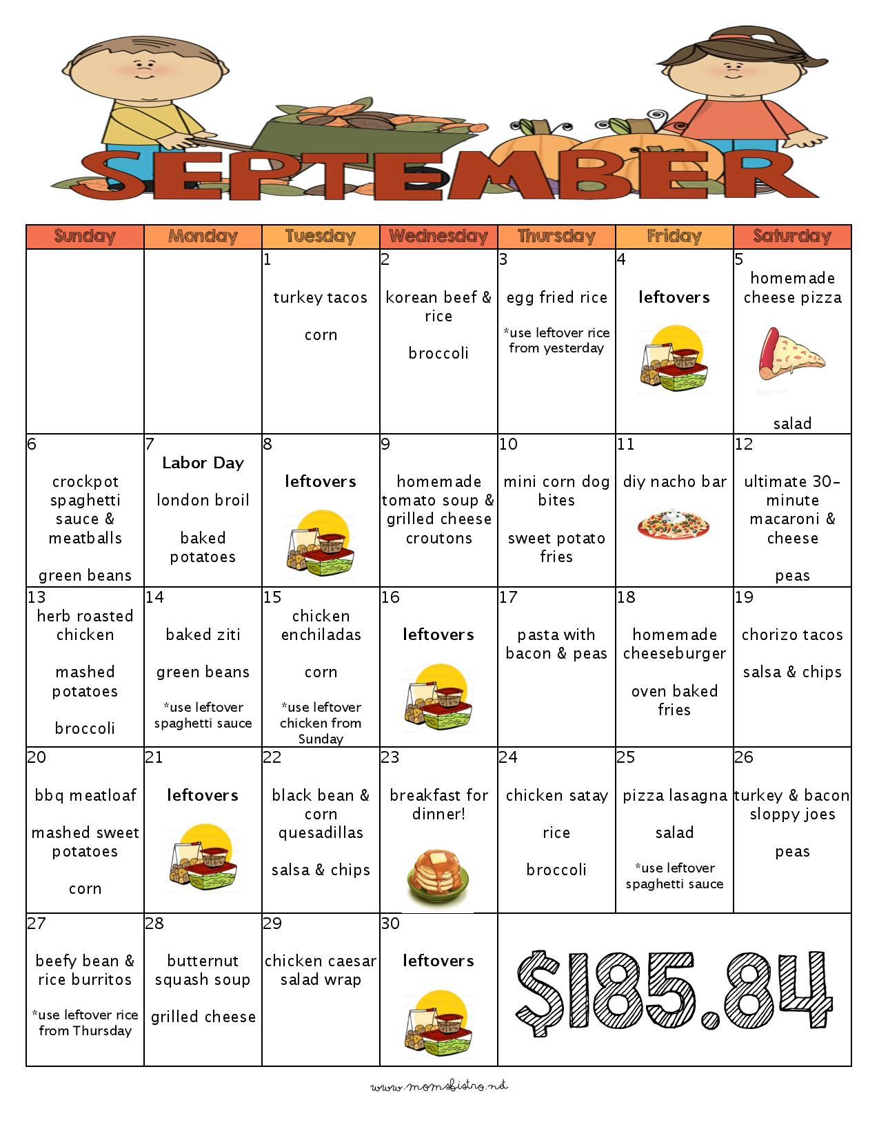 List Of Meals For Dinner
 30 Delicious Meals to Cook in September with a FREE