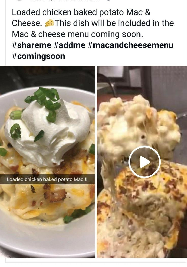 Loaded Chicken Baked Potato Mac And Cheese Recipe
 Loaded chicken baked potato mac n cheese
