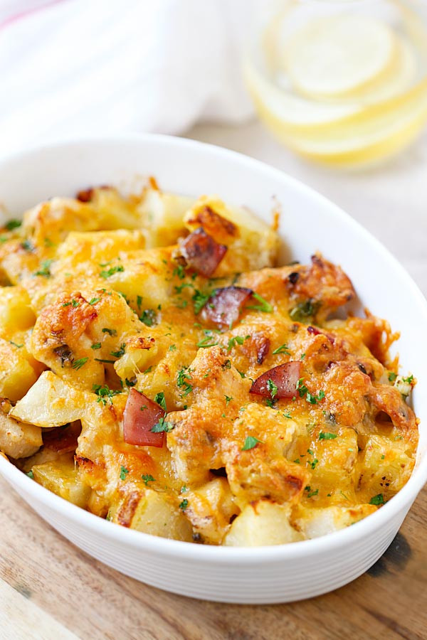 Loaded Chicken Baked Potato Mac And Cheese Recipe
 Loaded Cheese Chicken and Potato Casserole