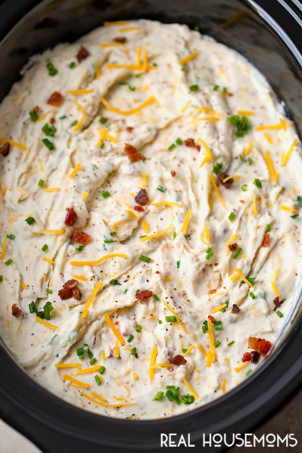 Loaded Mashed Potatoes Recipe
 Slow Cooker Loaded Mashed Potatoes ⋆ Real Housemoms