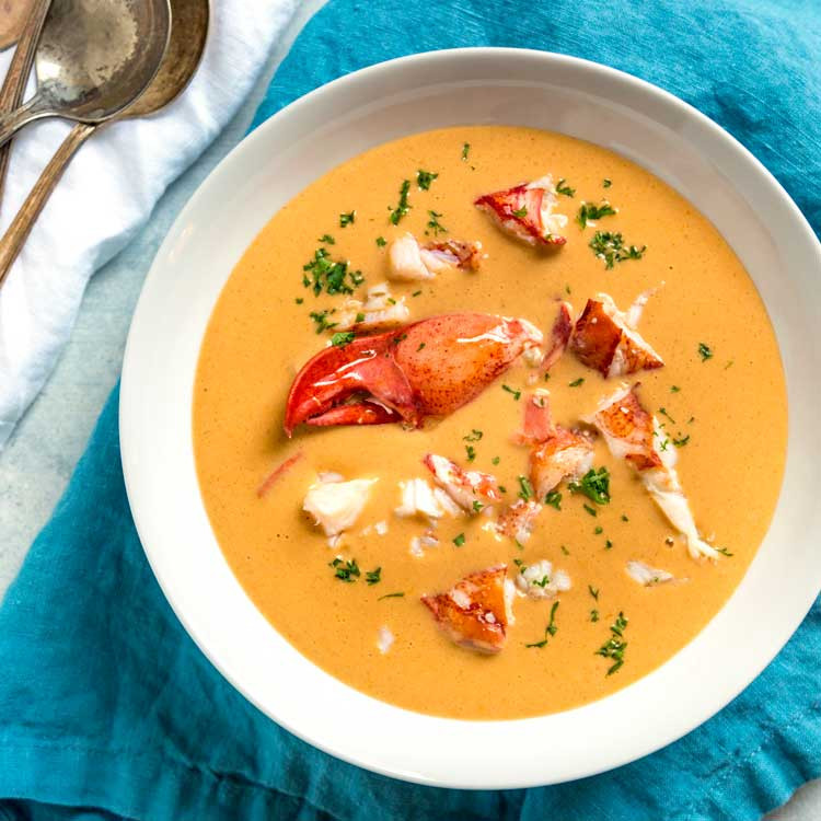 Lobster Bisque Soup
 Creamy Lobster Bisque Recipe Kevin Is Cooking