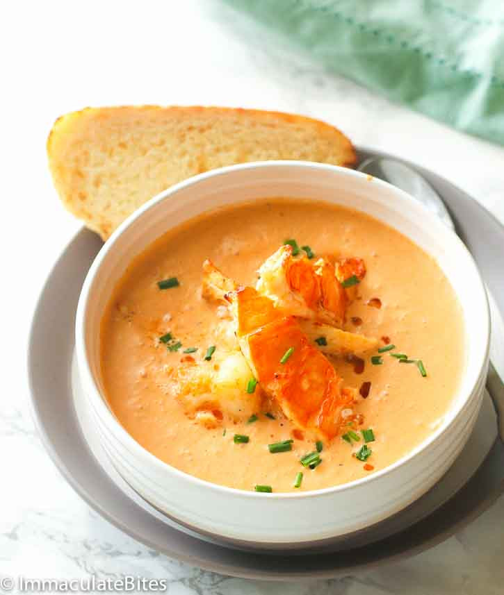 Lobster Bisque Soup
 Lobster Bisque Immaculate Bites