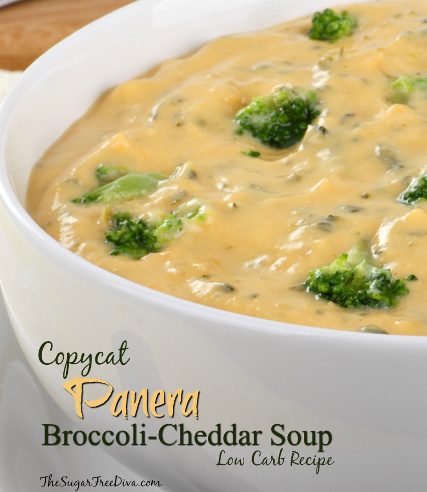 Low Carb Broccoli Cheddar Soup
 Low Carb Copycat Panera Broccoli Cheddar Soup Recipe