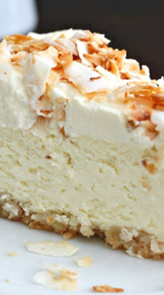 Low Carb Cream Cheese Dessert Recipes
 Coconut Cheesecake with Macadamia Nut Crust Recipe