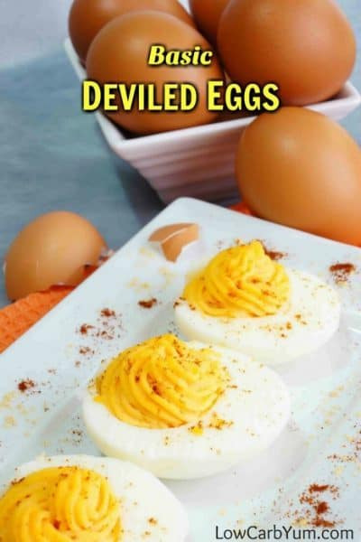 Low Carb Deviled Eggs
 Basic Deviled Eggs for a Low Carb Diet