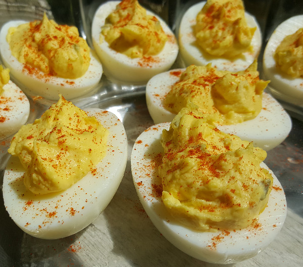 Low Carb Deviled Eggs
 Day 35 Low Carb Cookout & Week 5 Weigh In