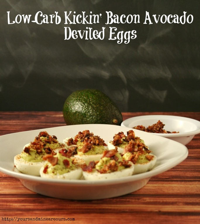 Low Carb Deviled Eggs
 Low Carb Kickin Bacon Avocado Deviled Eggs AppetizerWeek