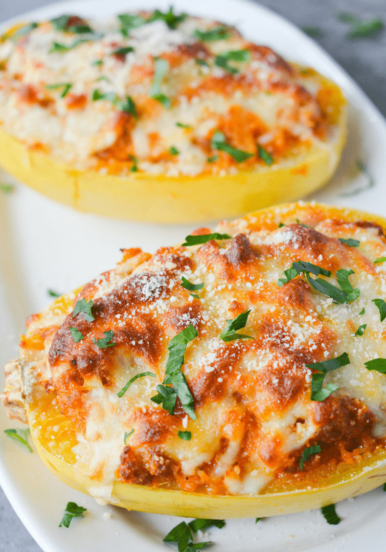 Low Carb Spaghetti Squash
 Low Carb Lasagna Stuffed Spaghetti Squash Hey Keto Mama