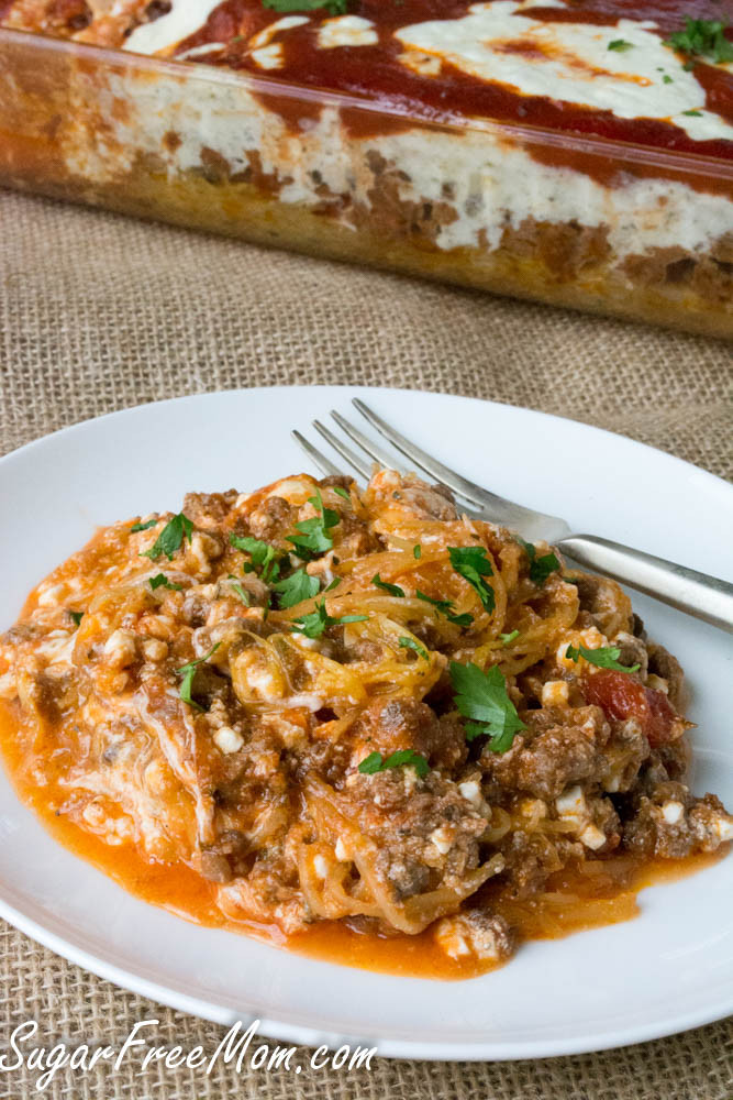 Low Carb Spaghetti Squash
 Low Carb Spaghetti Squash Lasagna Casserole