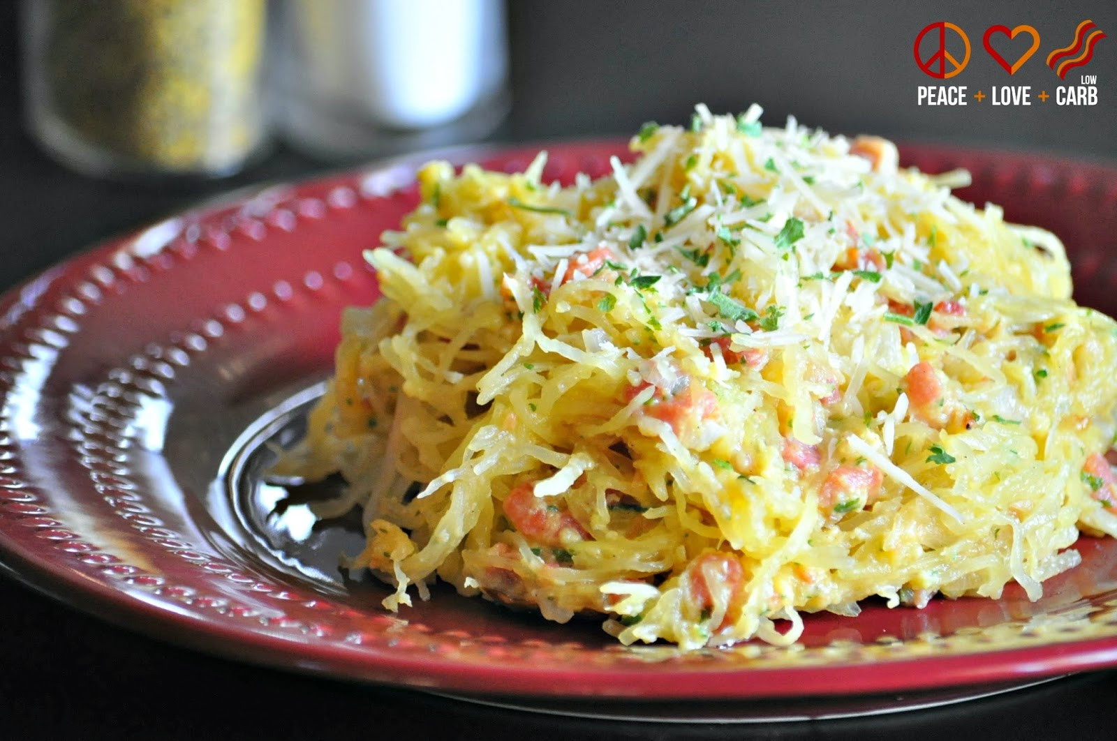 Low Carb Spaghetti Squash
 Low Carb Pasta Carbonara