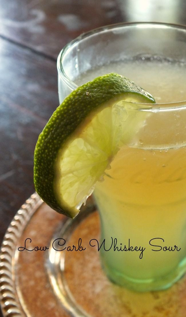 Low Carb Tequila Drinks
 Yummy low carb whiskey sour Atkins friendly OWL 5 carbs