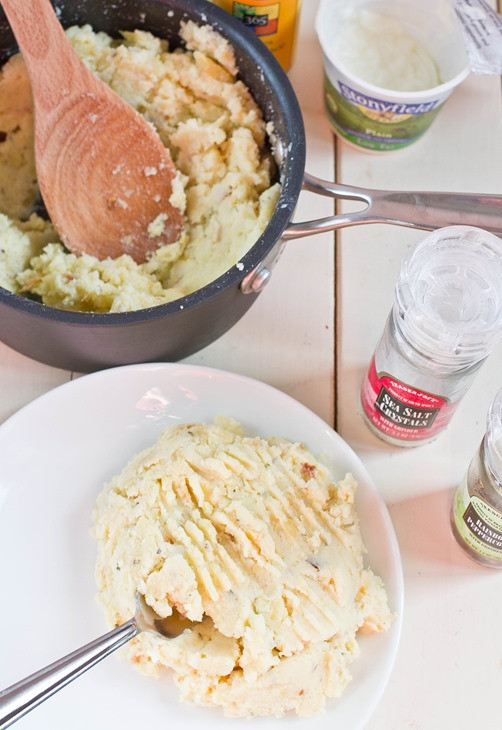 Low Fat Mashed Potatoes
 Low Fat Garlic & Herb Mashed Potatoes