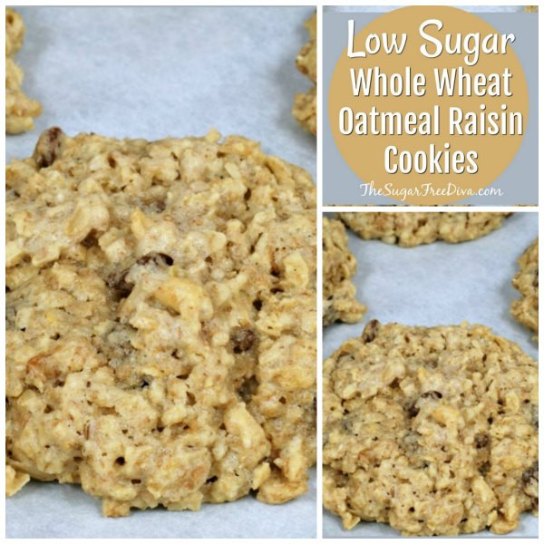 Low Sugar Oatmeal Cookies
 Low Sugar Whole Wheat Oatmeal Raisin Cookies Recipe