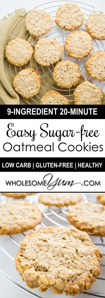 Low Sugar Oatmeal Cookies
 Sugar free Oatmeal Cookies Low Carb Gluten free