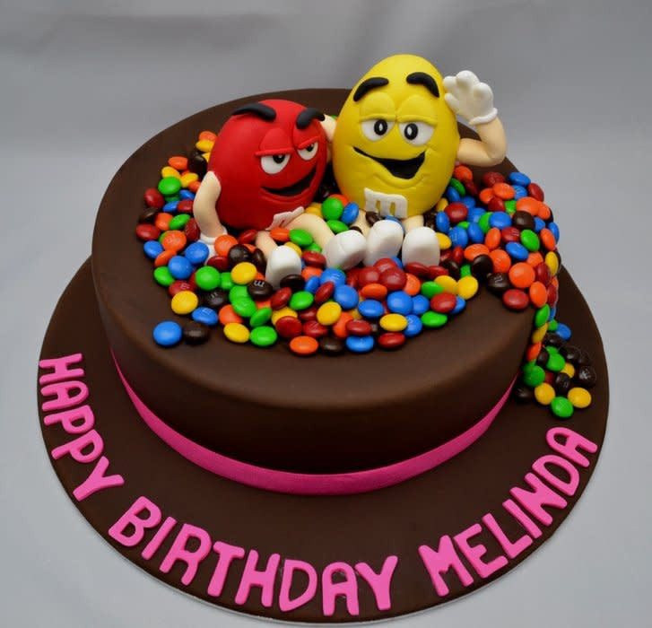 M.A.C Birthday Cake
 M&M s cake cake by LauraSprinkles CakesDecor