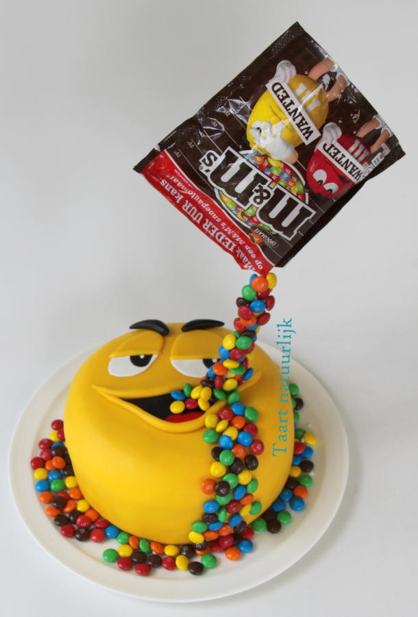 M.A.C Birthday Cake
 Yellow loves M&M s cake by Inge ten Cate CakesDecor