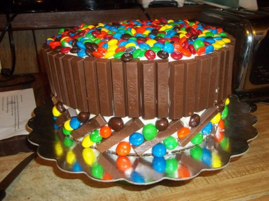 M.A.C Birthday Cake
 Kit Kat & M&M Cake cake by Cindy White CakesDecor