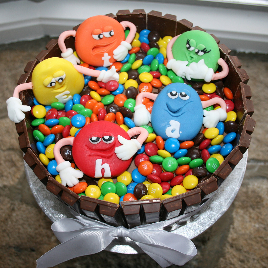 M.A.C Birthday Cake
 M&M Cake Made for my own son s birthday