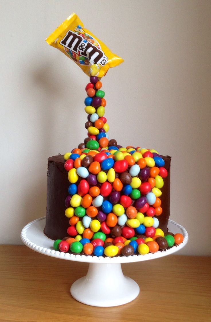 M.A.C Birthday Cake
 Giles birthday cake M&M illusion gravity cake